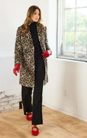 Adroit- Leopard Print Coat