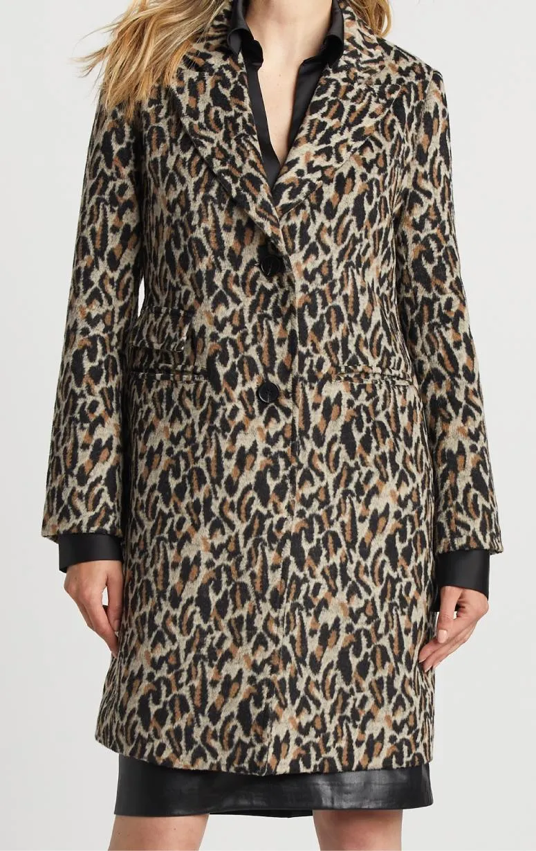 Adroit- Leopard Print Coat