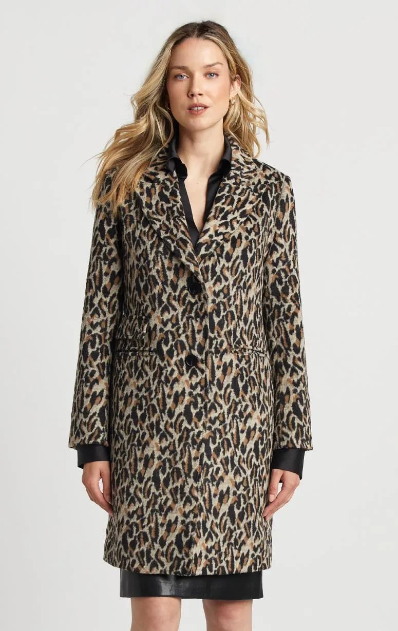 Adroit- Leopard Print Coat