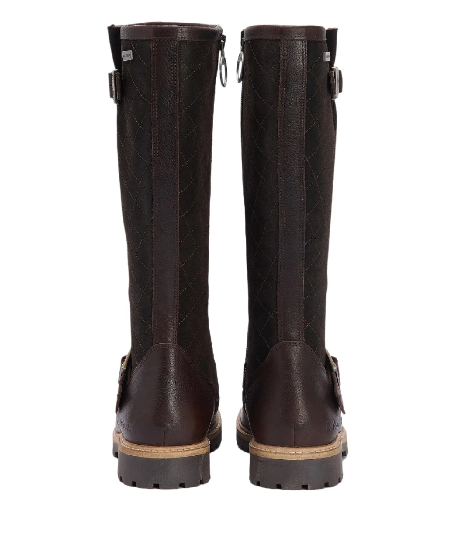 Barbour Womens Knee-High Boots Willow Dark Brown