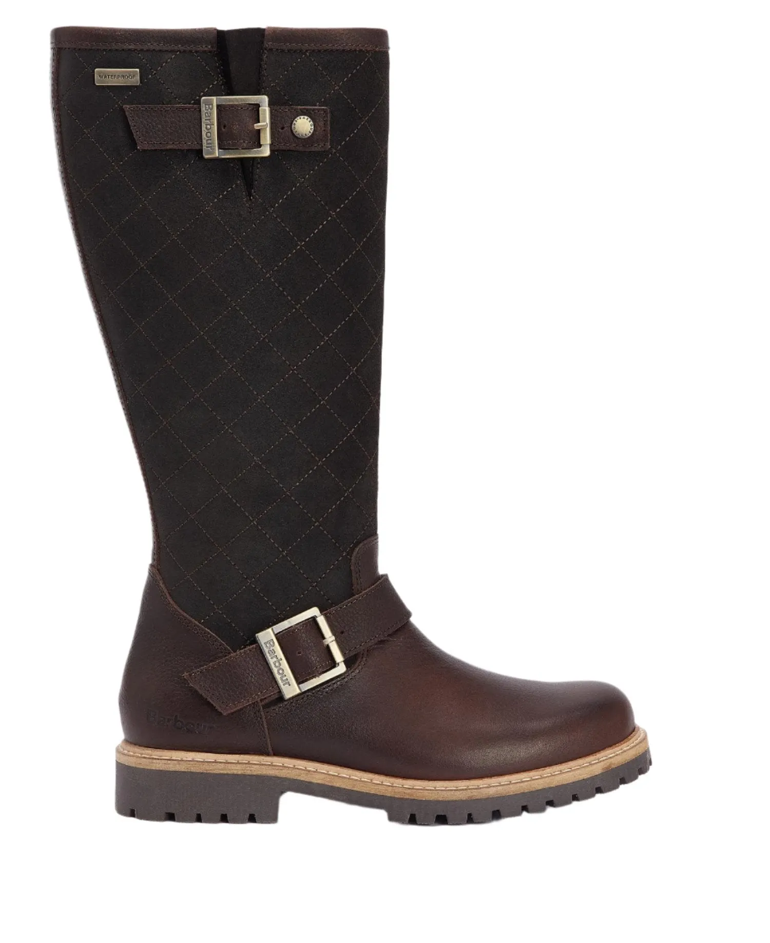 Barbour Womens Knee-High Boots Willow Dark Brown