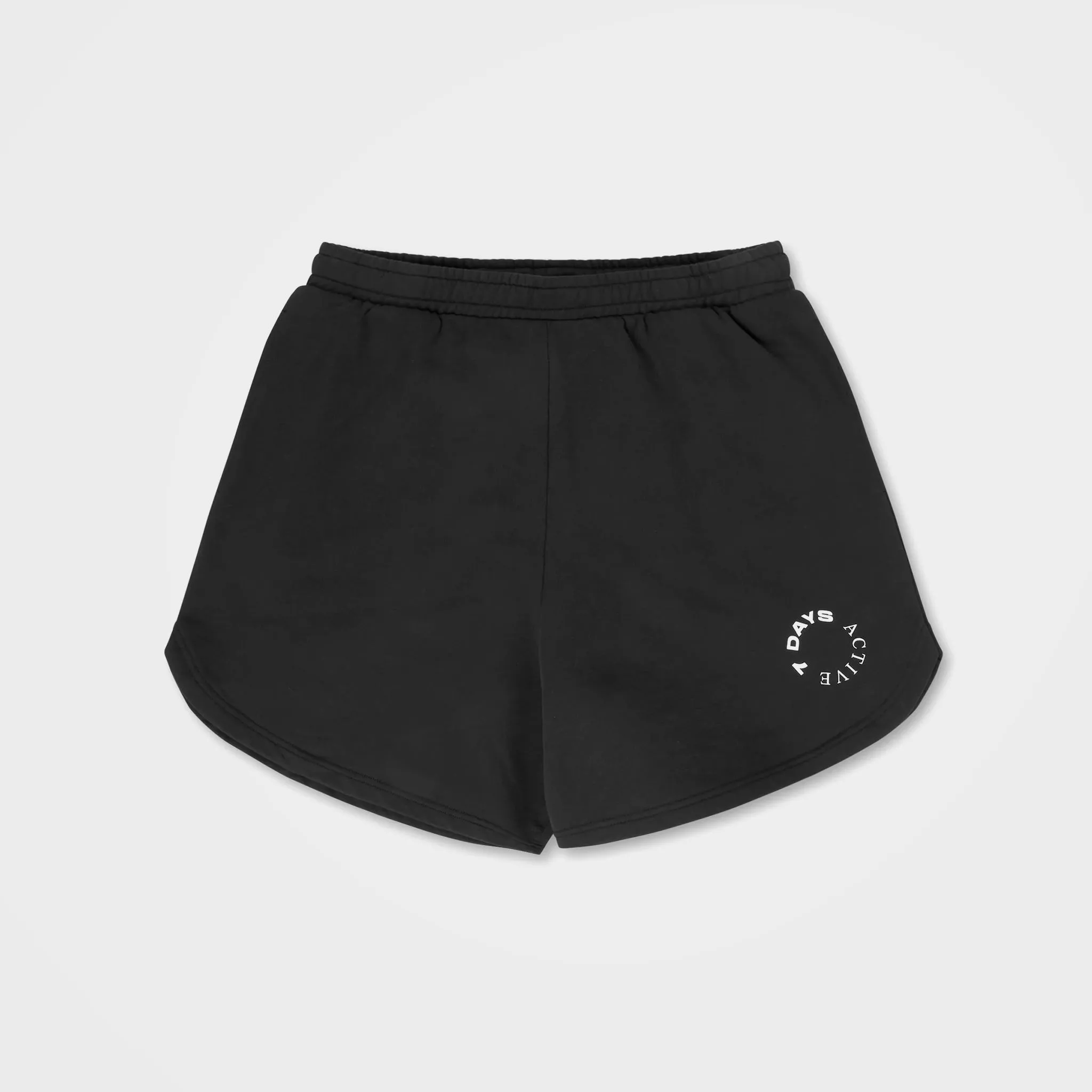 Black Organic Cotton Sweat Shorts by 7Days Active