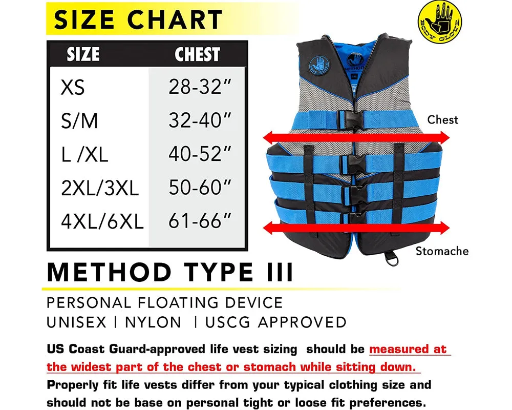 BODY GLOVE 21243 Method 21 PFD