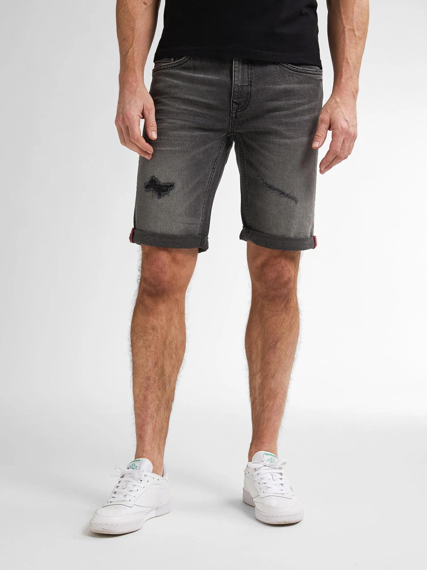 Boyd Ripped Denim Shorts Flamingstone