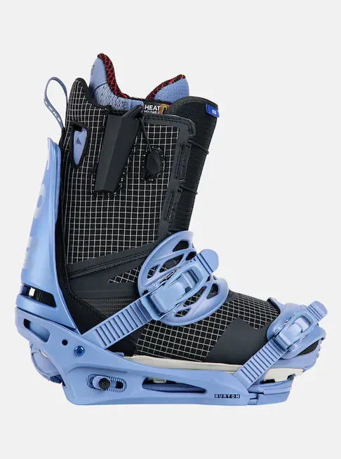 Burton Cartel Snowboard Bindings Mens 2024 Slate Blue / Logo