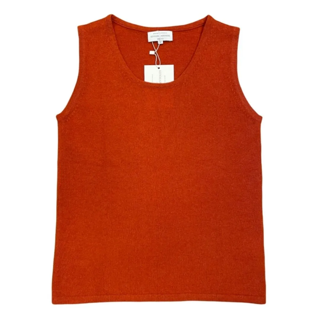 Cashmere Vest Burnt Orange