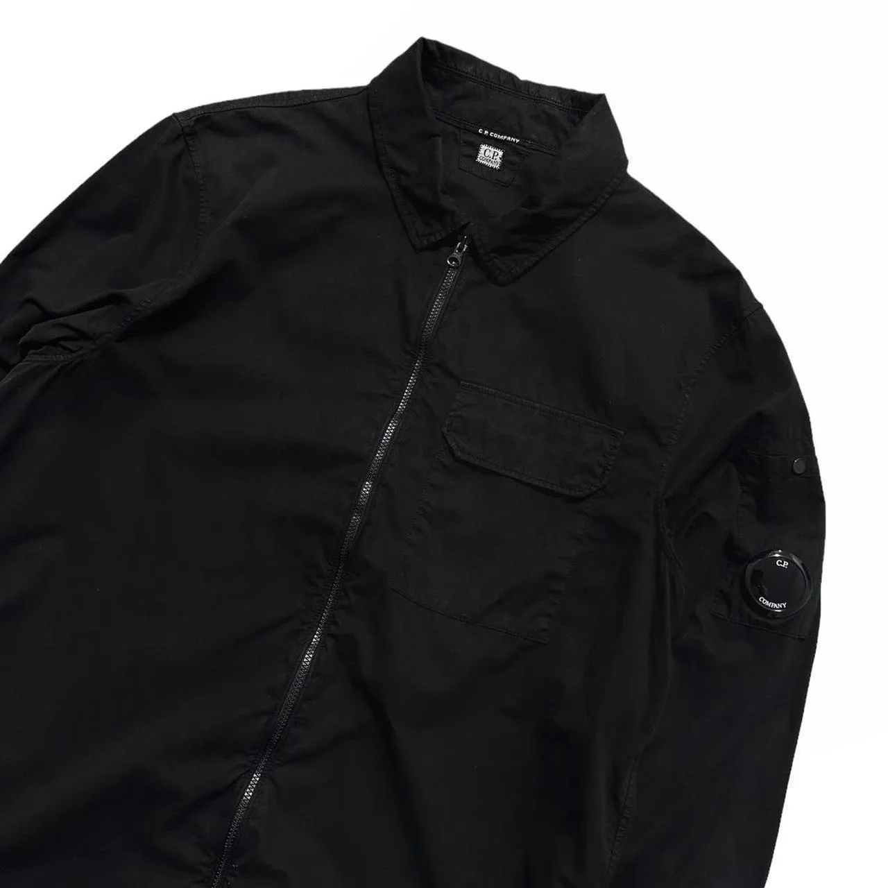 CP Company Black Arm Lens Overshirt