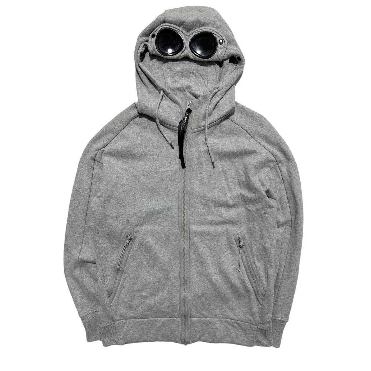 CP Company Heather Grey Goggle Hoodie