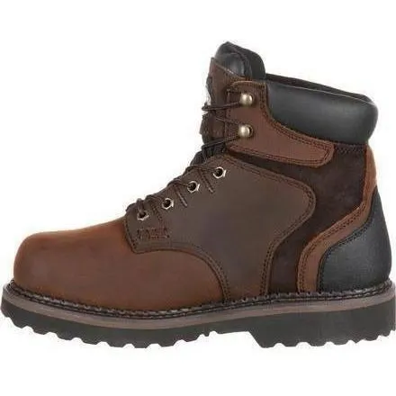 Georgia Men's Brookville 6" Waterproof Work Boot - Brown - G7134