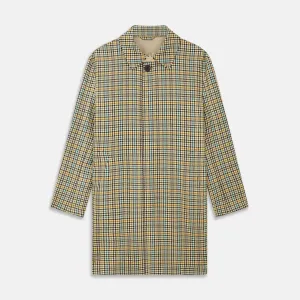 Green and Blue Multi Check Wool Elliot Coat