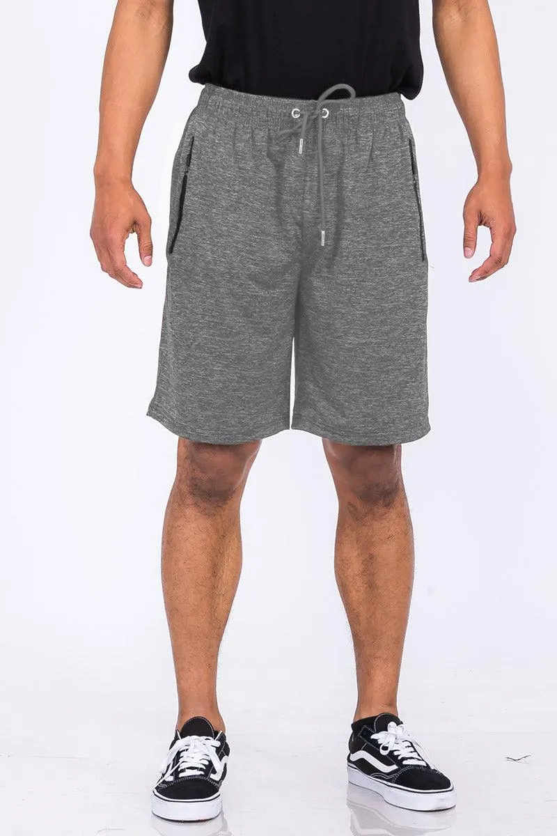 Grey Marbled Light Weight Active Shorts