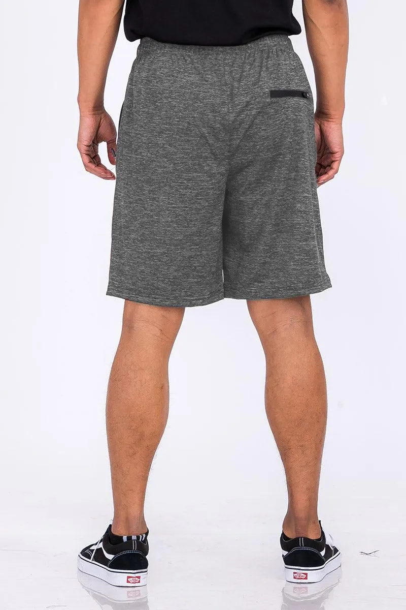 Grey Marbled Light Weight Active Shorts