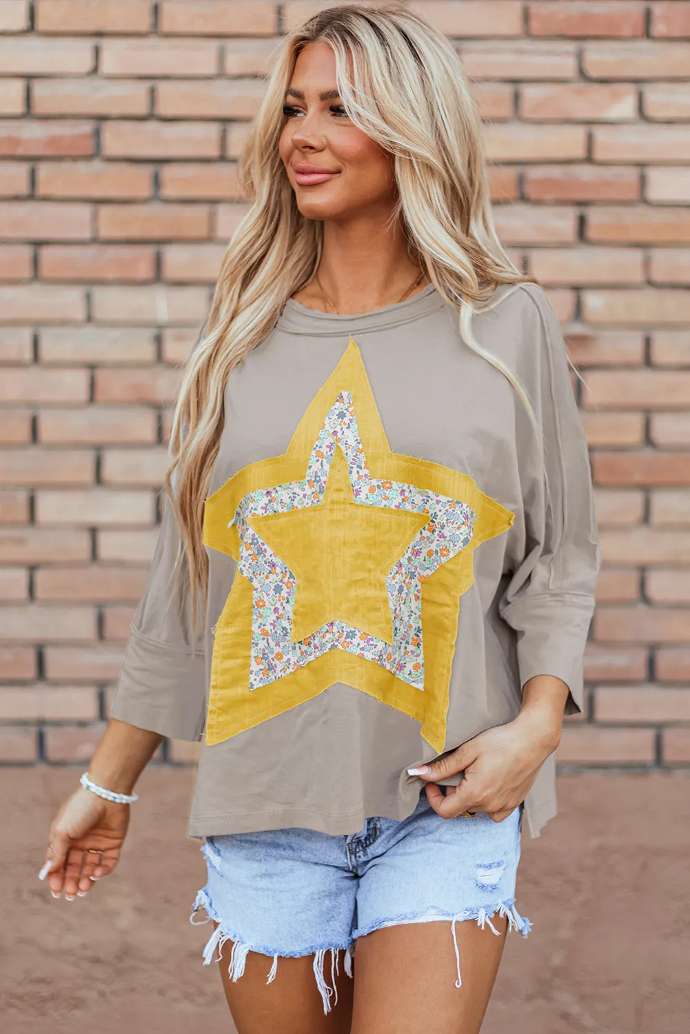 Grey Star Top