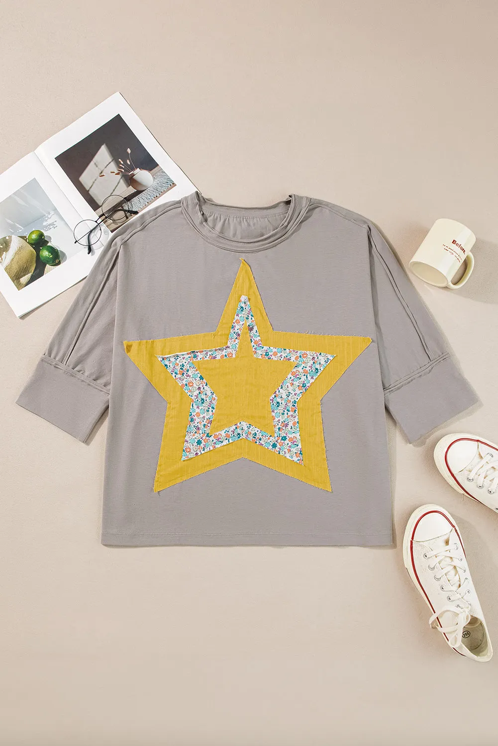 Grey Star Top