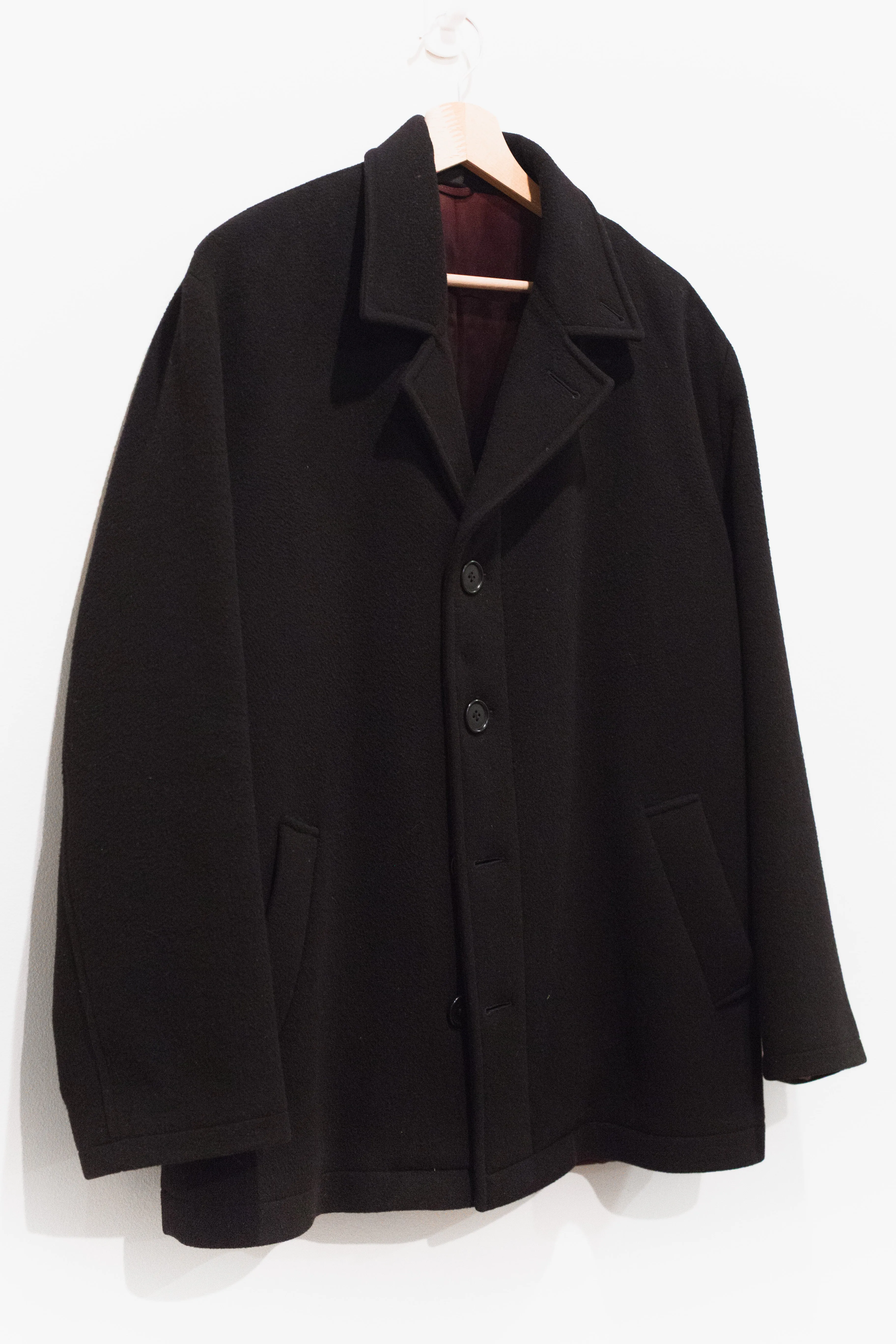 Helmut Lang Wool/Cashmere Deck Coat