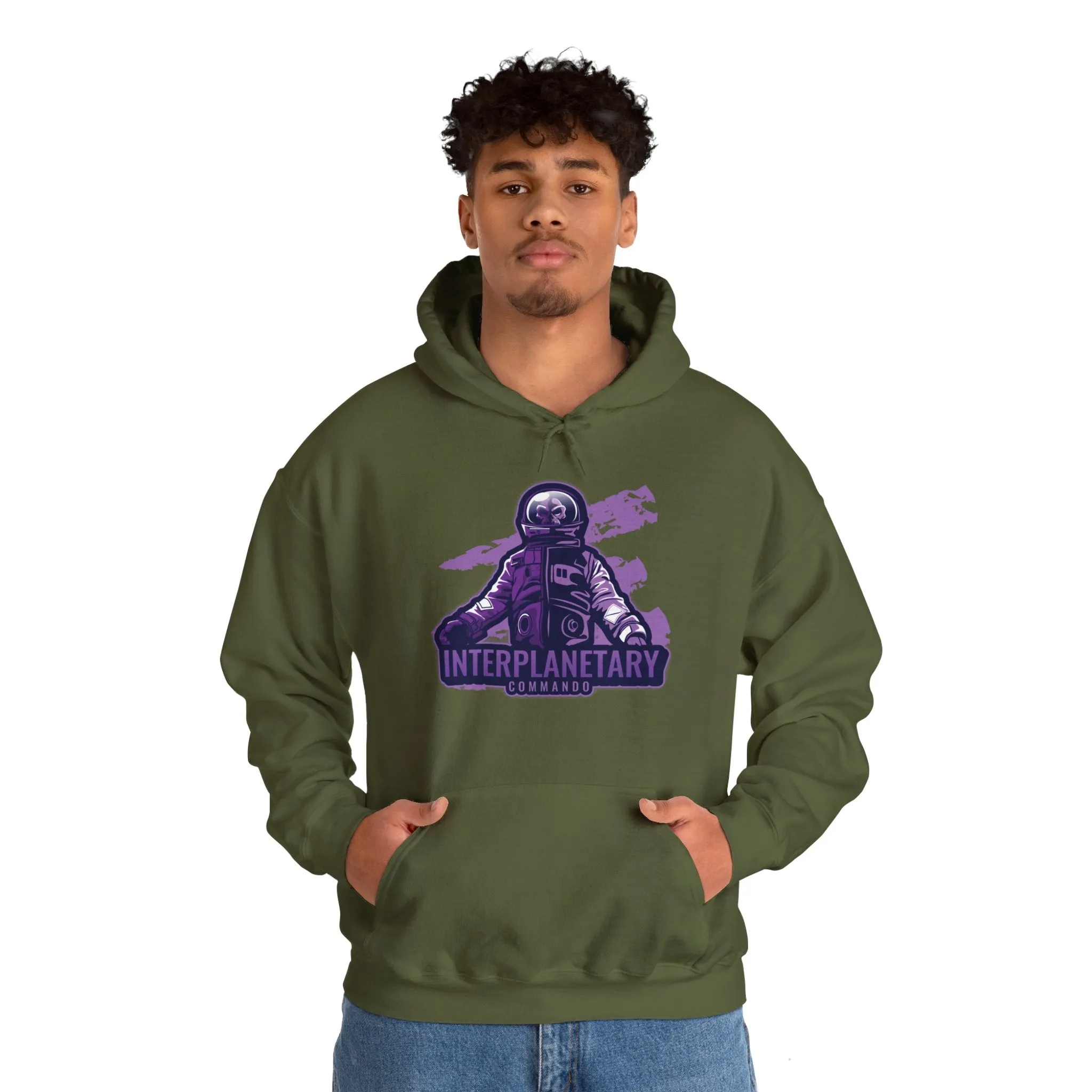 Interplanetary Commando Alien Sci-Fi Hoodie