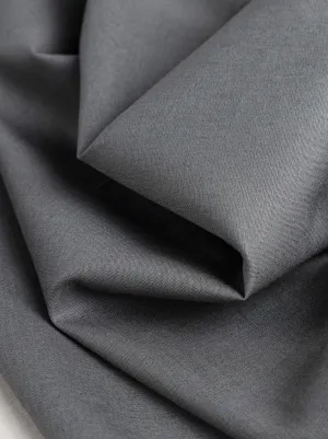 Lightweight Silky Cotton Poplin - Basalt Grey