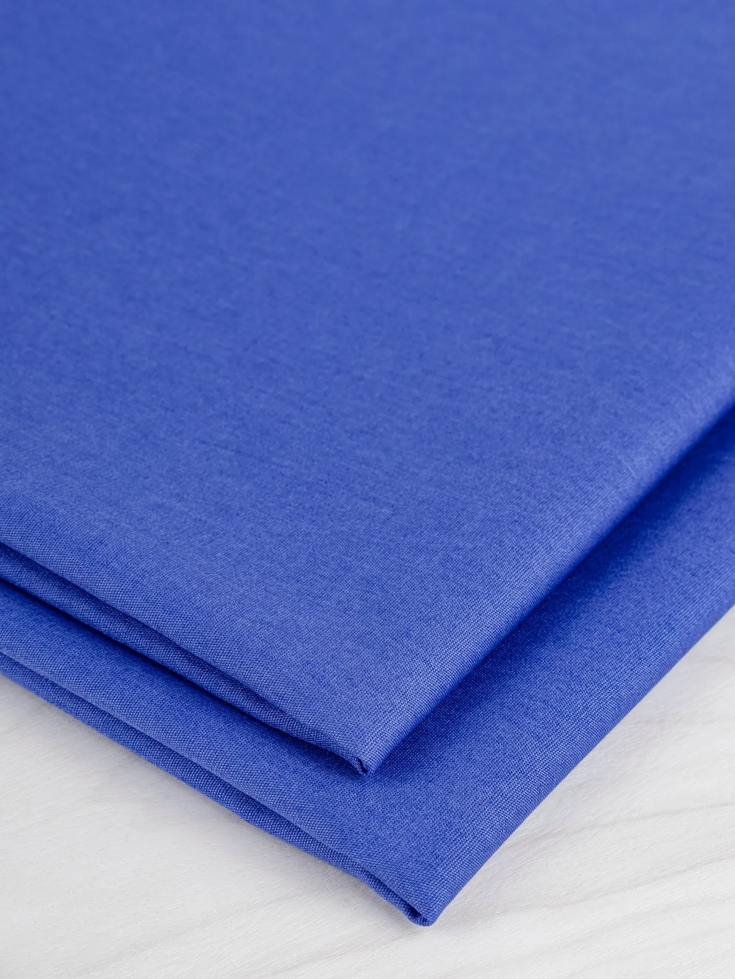 Lightweight Silky Cotton Poplin - Cerulean Blue - Swatch