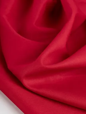 Lightweight Silky Cotton Poplin - Red