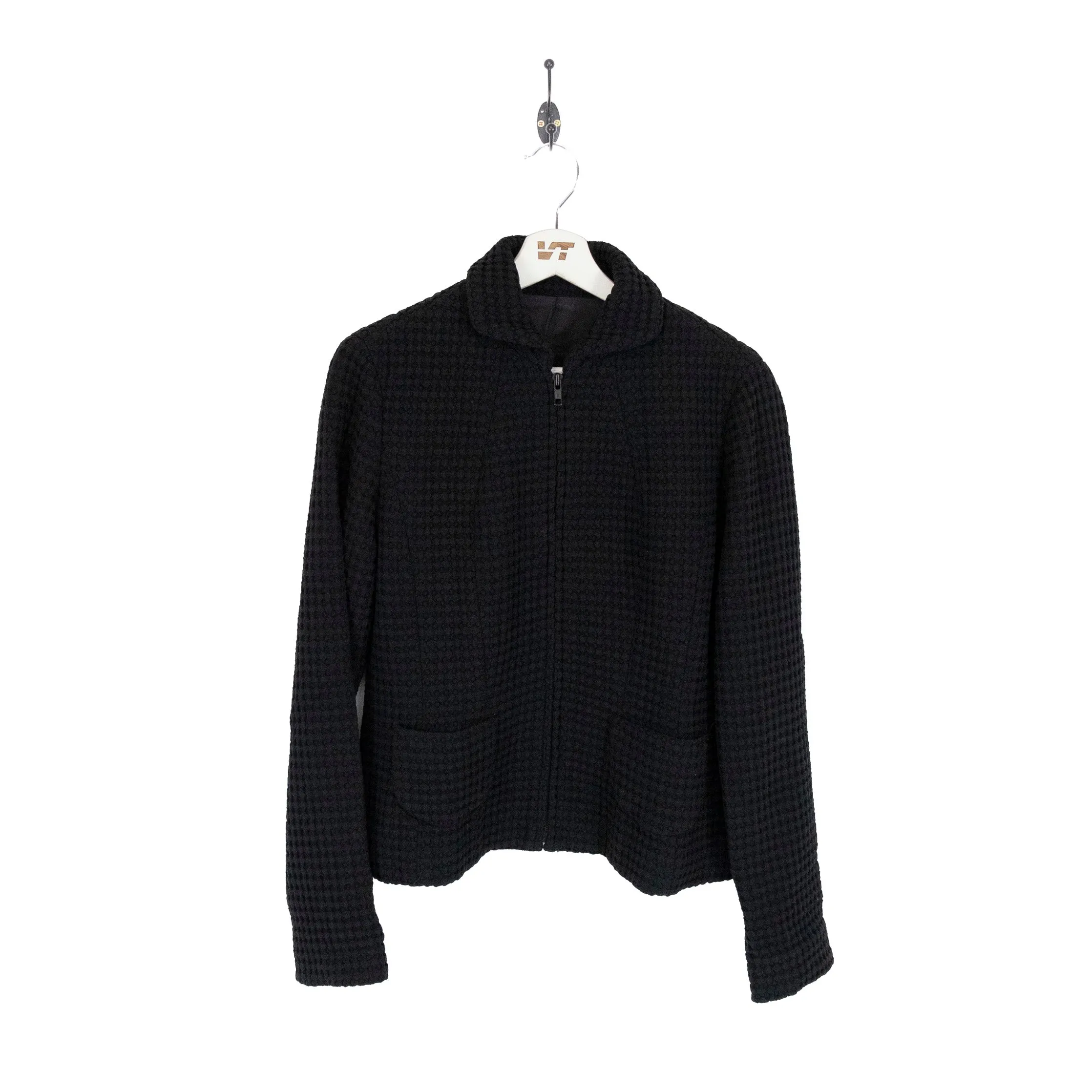 Masahiro Miyazaki Waffle Black Jacket