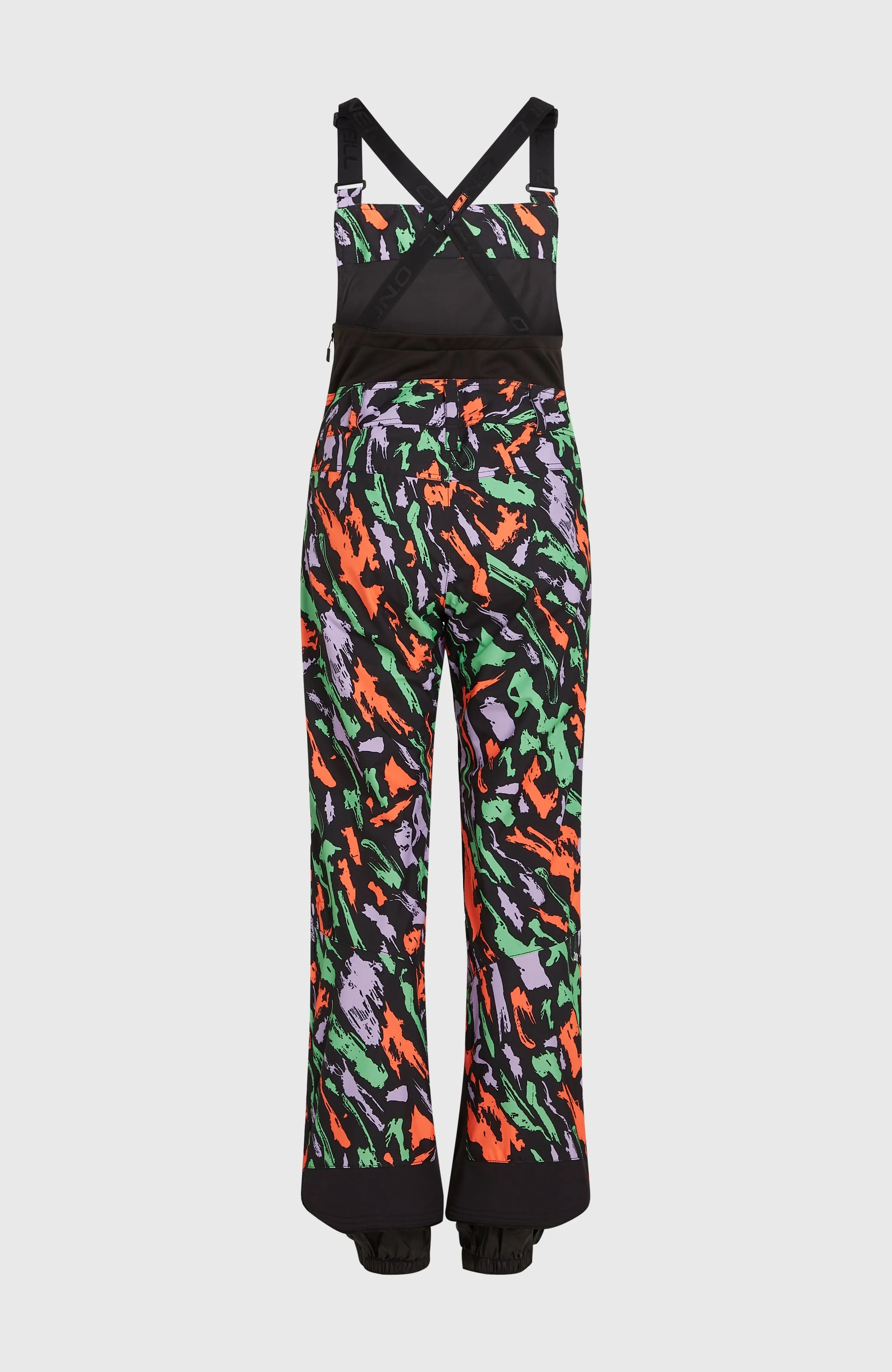 O'Riginals Bib Regular Snow Pants | Black Kemper Print