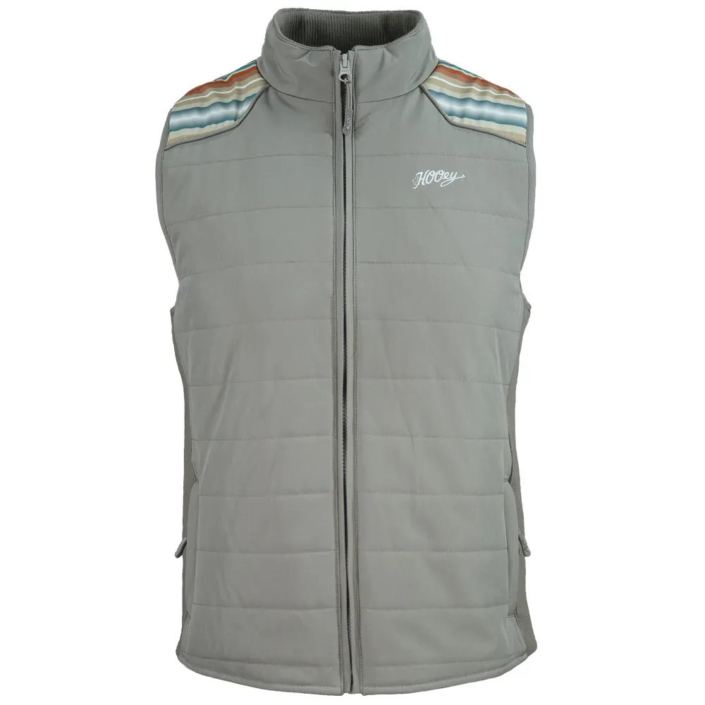 "Hooey Ladies Packable Vest" Grey /Serape