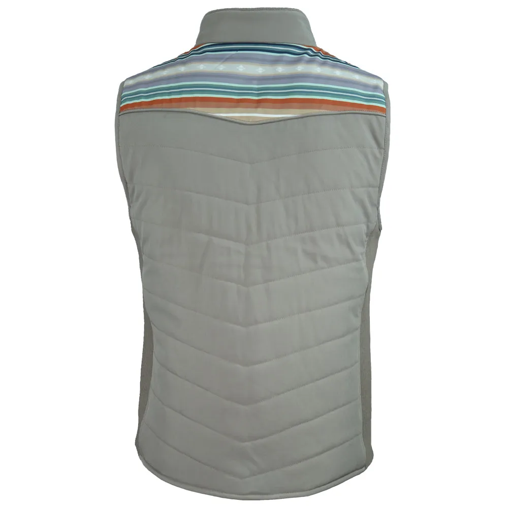 "Hooey Ladies Packable Vest" Grey /Serape