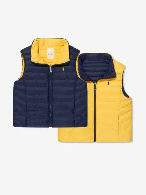 Ralph Lauren Boys Reversible Gilet in Navy