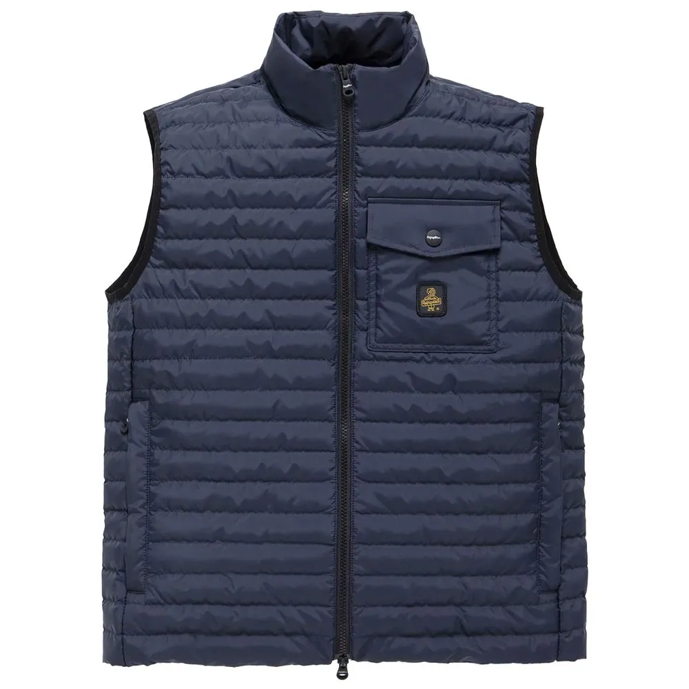 Refrigiwear Elegant Men's Down Vest in Sumptuous Blue