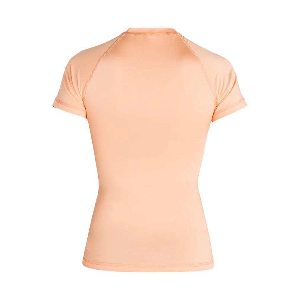 Rip Curl Womens Sunny Rays Relaxed Short Sleeved UV Tee - Peach