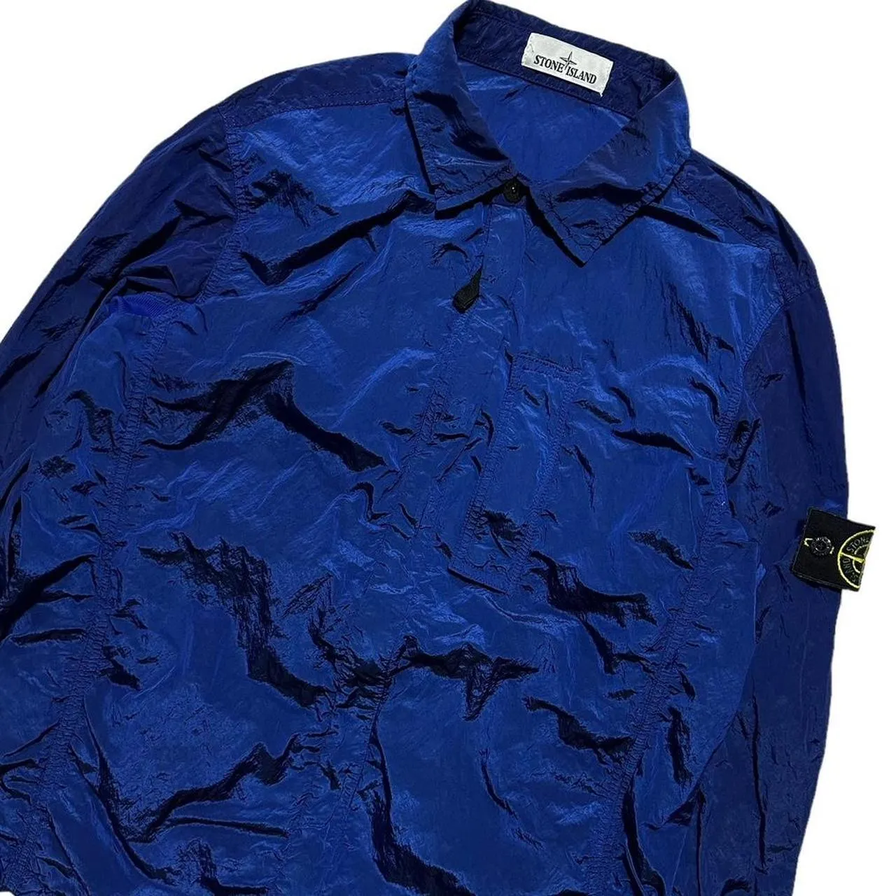 Stone Island Nylon Metal Blue Overshirt