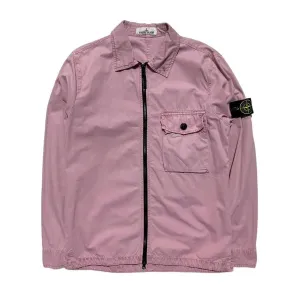 Stone Island Single Pocket Pink Overshirt