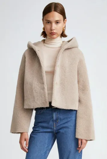 The Hooded Shearling Coat