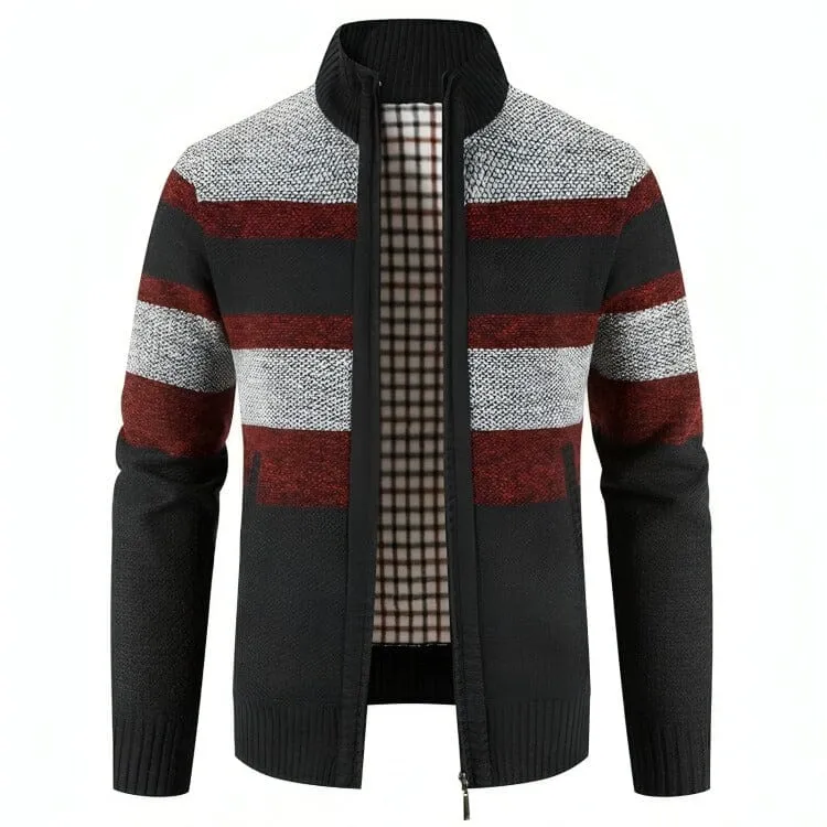 The Silas Knitted Cardigan Fleece - Multiple Colors