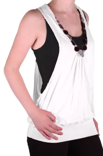 Valonia Sleeveless Plain Twinset  Tops