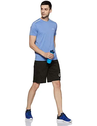 Van Heusen Athleisure Men's Shorts (70014_Charcoal Melange_L_Charcoal Melange_L)