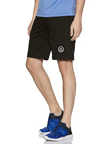 Van Heusen Athleisure Men's Shorts (70014_Charcoal Melange_L_Charcoal Melange_L)