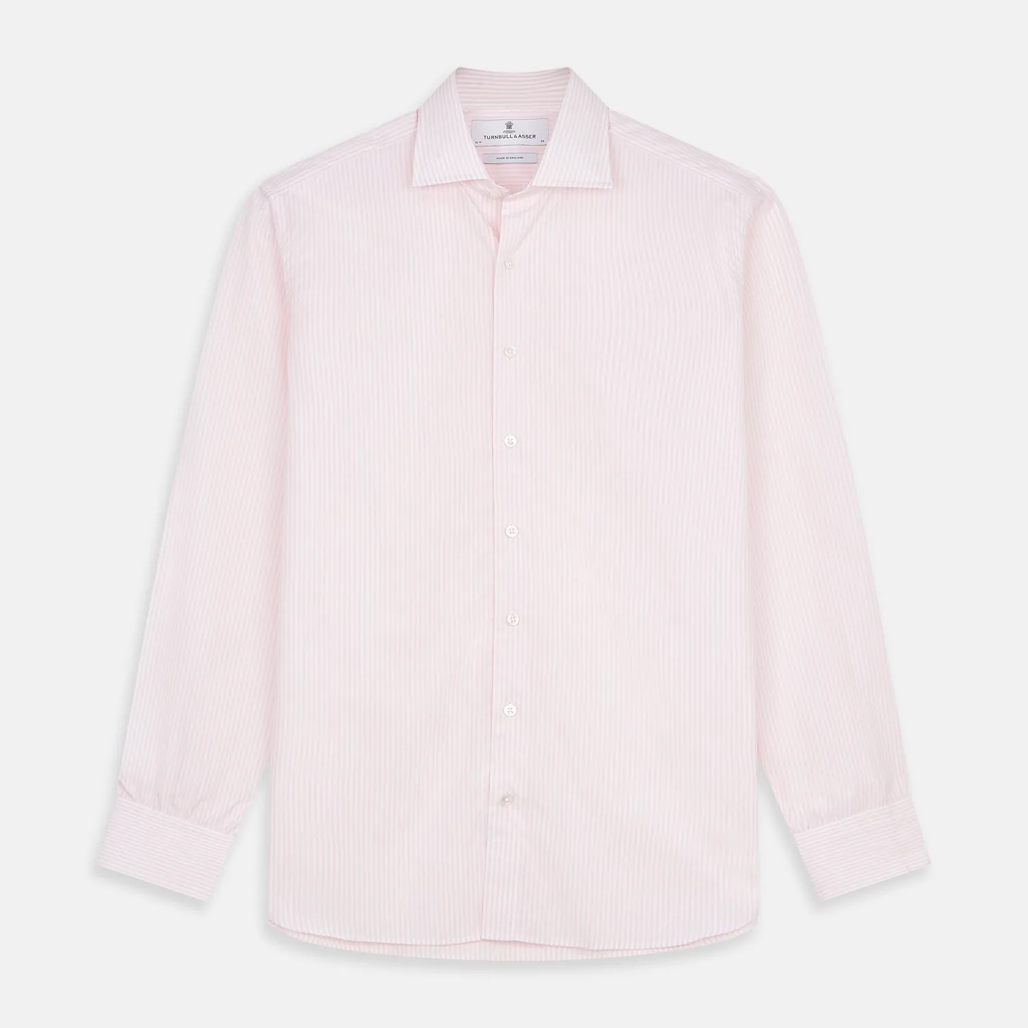 White and Pink Wide Stripe Belgravia Shirt