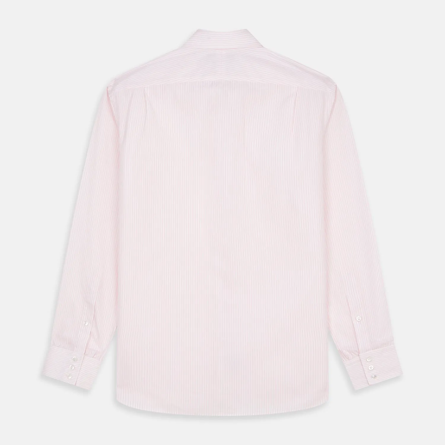 White and Pink Wide Stripe Belgravia Shirt