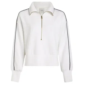 Womens Davenport Half Zip Mid Layer White - 2024