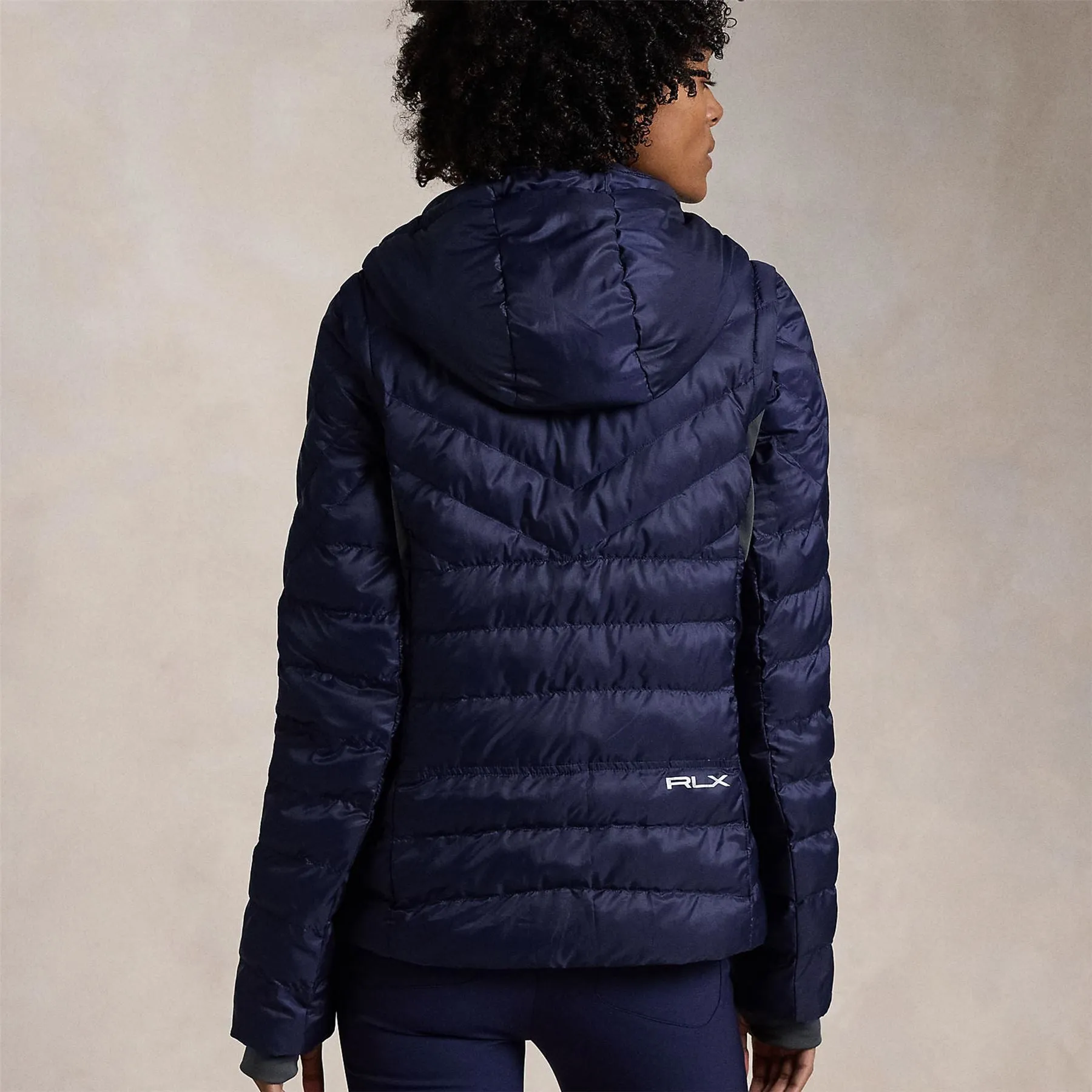 Womens RLX Ripstop Full Zip Windbreaker Refined Navy - AW24