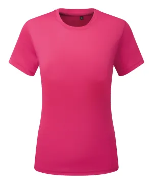 Womens TriDri® textured recycled tee | Hot Pink