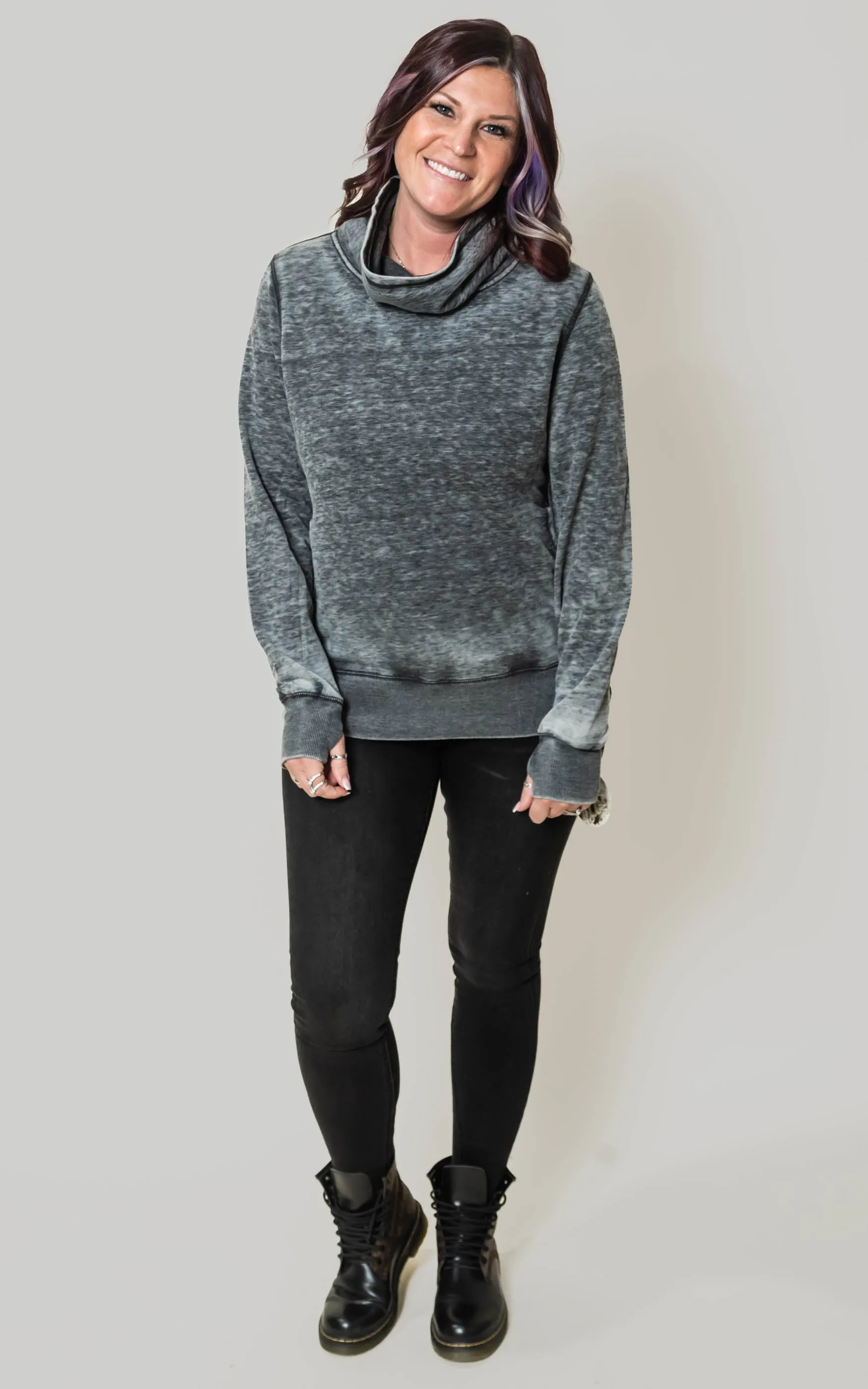 Women’s Zen Fleece Cowl Neck Sweatshirt** - Final Sale