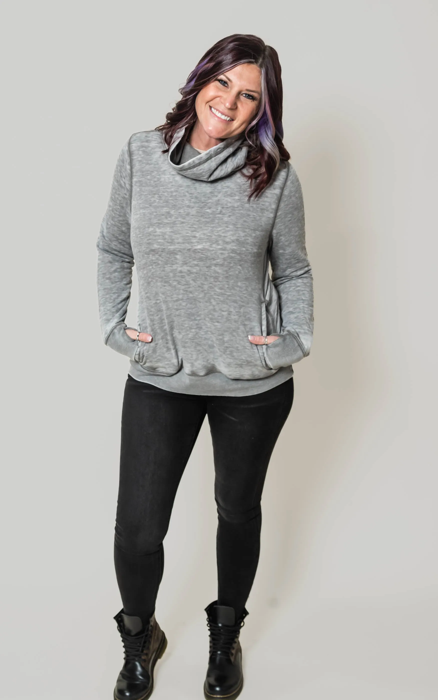 Women’s Zen Fleece Cowl Neck Sweatshirt** - Final Sale