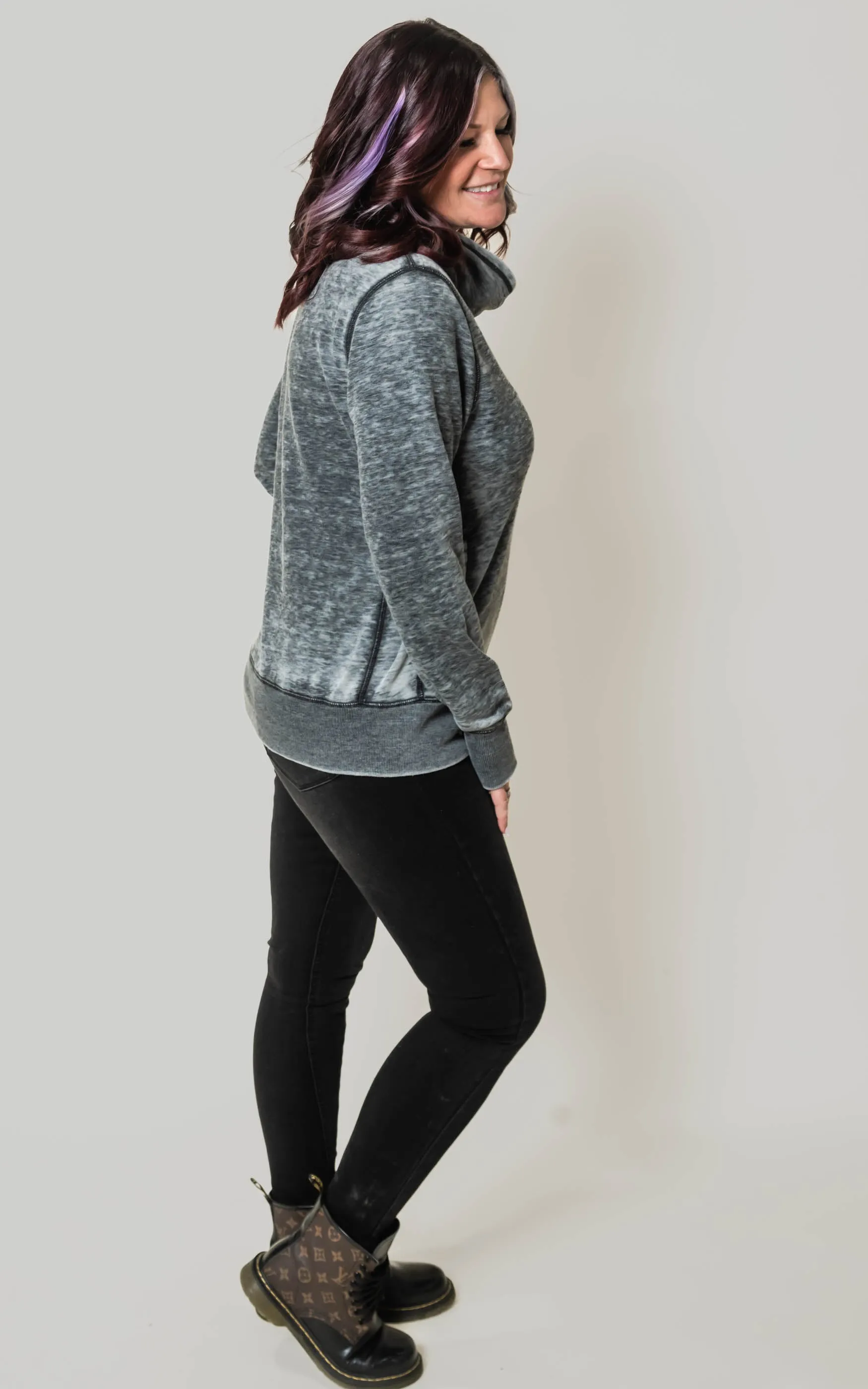 Women’s Zen Fleece Cowl Neck Sweatshirt** - Final Sale