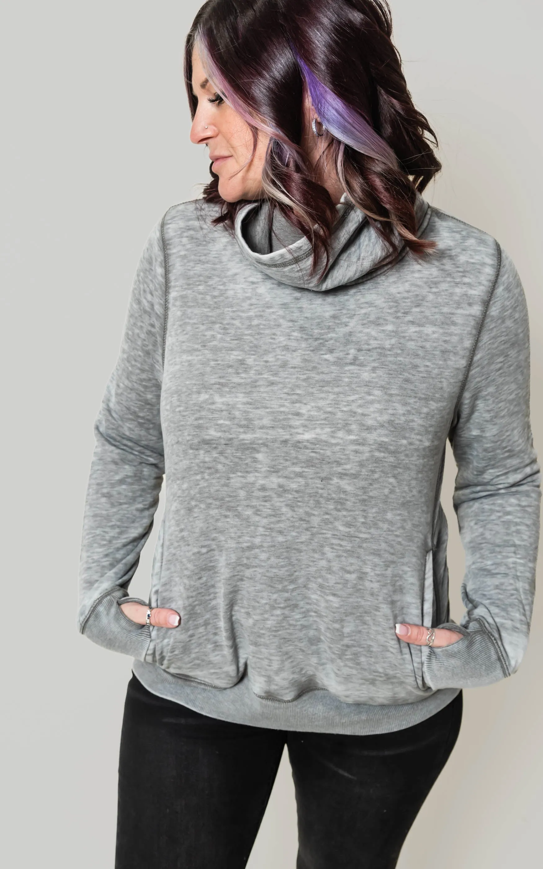 Women’s Zen Fleece Cowl Neck Sweatshirt** - Final Sale