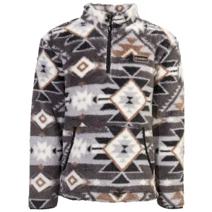 Youth "Hooey Fleece Pullover" Grey/Aztec